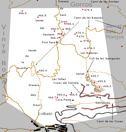 mapa garrigoses