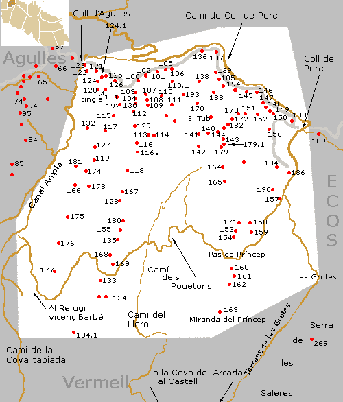 mapa frares
