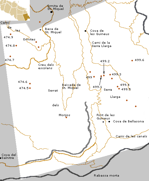 mapa monjos