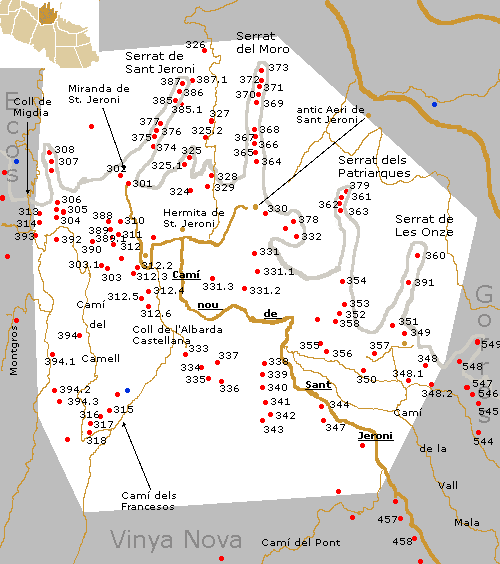 mapa sant jeroni