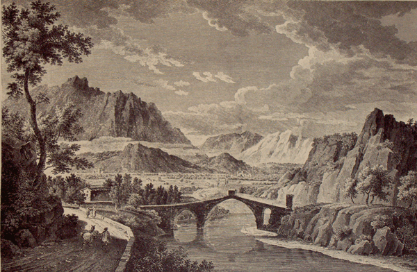 Pont de Monistrol i muntanya de Montserrat